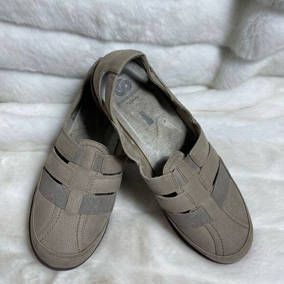Clarks Cloudsteppers Sillian Khaki slip on shoes size 10. - Picture 2 of 10